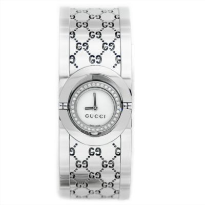 U105091 - Gucci Women's Twirl White Dial & Stainless Steel Bracelet Watch