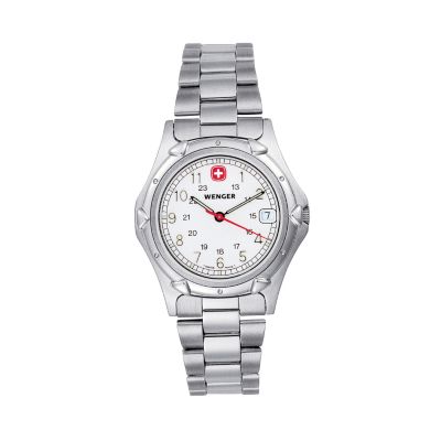Wenger Men's Standard Issue Mid-Size Stainless Steel Bracelet Watch