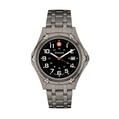 U105348 - Wenger Men's Standard Issue XL Titanium Bracelet Watch