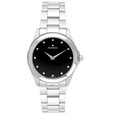 U106482 - Movado Men's Silver-Tone Stainless Steel Bracelet Watch