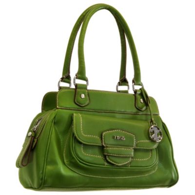 Izod Women's Westport Pebble Green Satchel Handbag