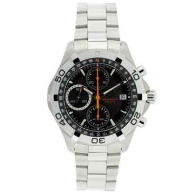 U107725 - Tag Heuer Men's Black Dial & Stainless Steel Bracelet Watch