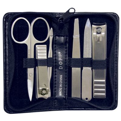 U116016 - Buxton Dopp Six Piece Manicure Set w/ Case