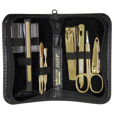 U116017 - Buxton Dopp Eight Piece Manicure Set w/ Leather Case