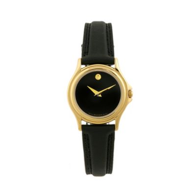 U118411 - Movado Women's Museum Leather Strap Watch