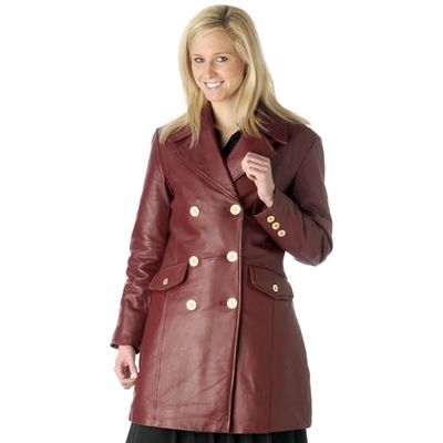 Excelled Women's Lamb Leather Walker Coat