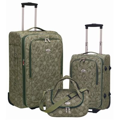 **Web Only** Travelers Club Botanical Garden Collection Floral-Print Three-Piece Luggage Set