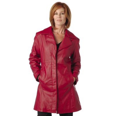 Excelled Women's Lamb Leather Walker Coat