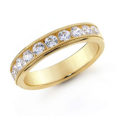 14K White or Yellow Gold 1.00ct Diamond Nine-Stone Ring, G-H & SI2-I1