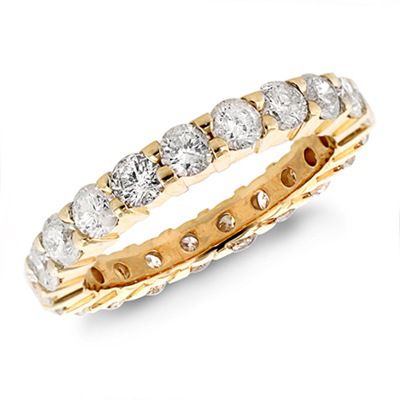 14K White or Yellow Gold 2.30ct Diamond Eternity Ring, G-H & SI2-I1