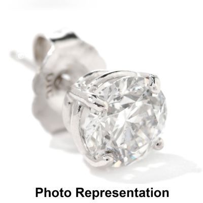 14K White or Yellow Gold 0.50ct Round Diamond Single Stud, J-K & I2-I3