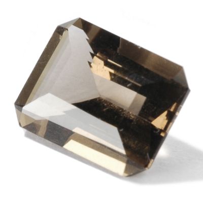 8 x 6mm Emerald Step Cut 1.20ct Brazilian Smoky Quartz
