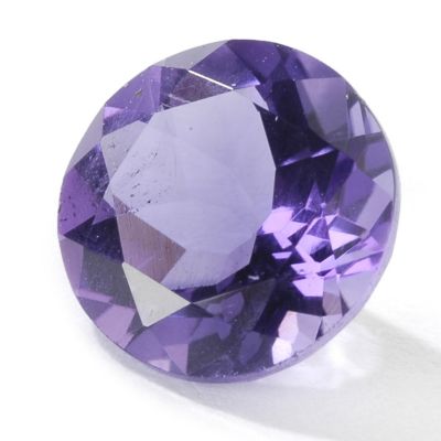 8mm Round Cut 1.55ct Brazilian Amethyst