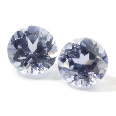 Set of Two 2.5mm Round Cut Tanzanite