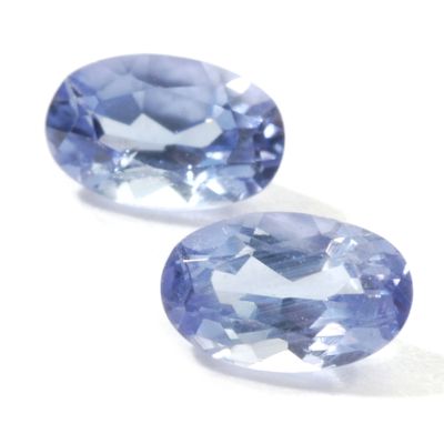 Set of Two 5 x 3mm Oval Cut Tanzanite