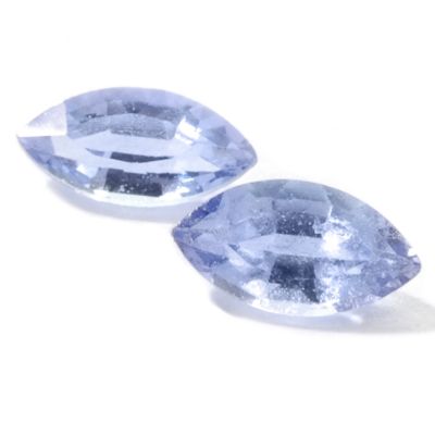 Set of Two 5.0 x 2.5mm Marquise Cut Tanzanite