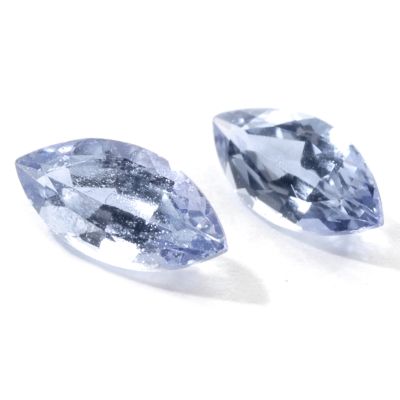 Set of Two 6 x 3mm Marquise Cut Tanzanite