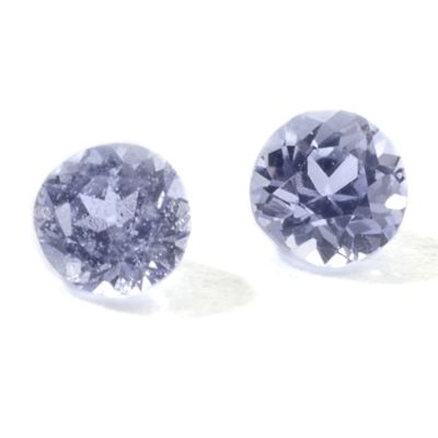 Set of Two 2mm Round Cut Tanzanite