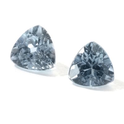 Set of Two 4 x 4mm Trillion Cut Tanzanite