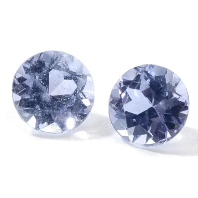 Set of Two 3.75mm Round Cut Tanzanite