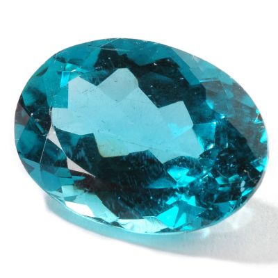 14 x 10mm Oval Cut 6.40ct Blue/Green Apatite