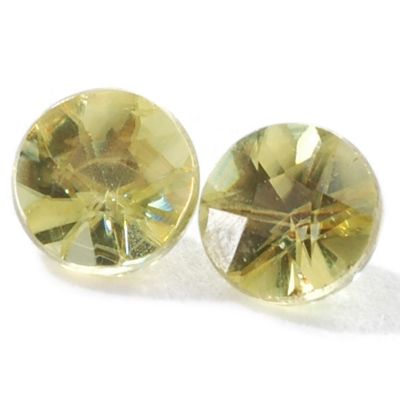 Set of Two 3mm Round Cut Sphenes