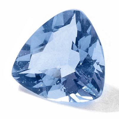 6 x 6mm Trillion Cut 0.60ct Blue Fluorite