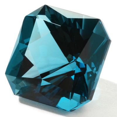 14 x 14mm Emerald Baguette Cut 17.15ct London Blue Topaz