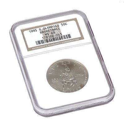 V33509 - 1995-S Olympic Basketball Half Dollar