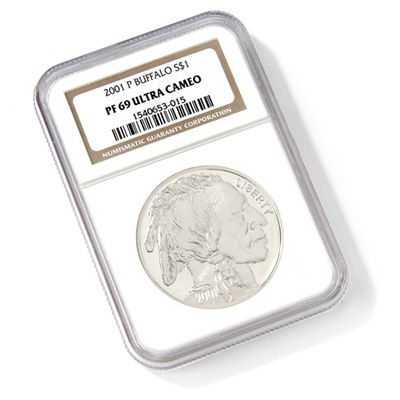 2001 P Buffalo Silver Dollar PF69UC