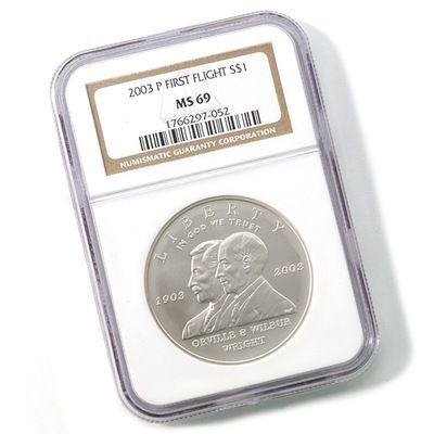 V33599 - 2003-P First Flight Silver Dollar