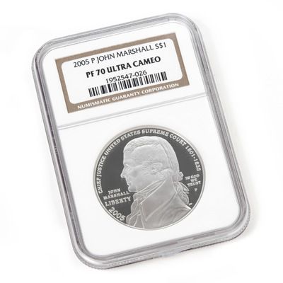 2005-P Chief Justice John Marshall Commemorative Silver Dollar PF70 UC NGC