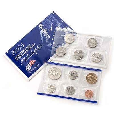 2005 US Mint Uncirculated (10) Coin Set