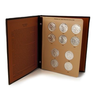 Peace Silver Dollar Date Set 1921-1935 (VG to XF Condition)
