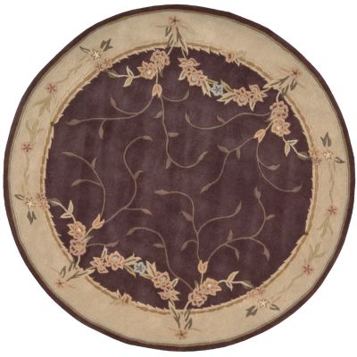 Lisette 6' Round Vines Rug - Lavender - Shop NBC