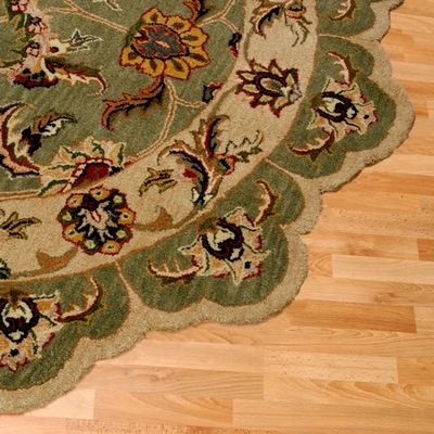 Caspian Green 6' Free Form Rug