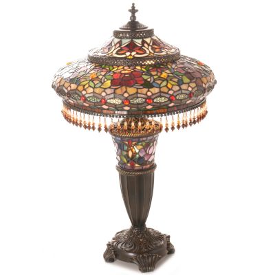 Parisian Double-Lit Beaded Lamp