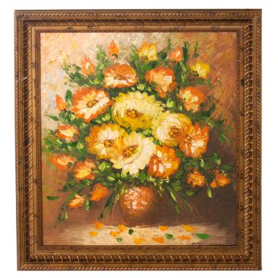 Limited Edition "Mums the Word" Hand-Painted Art with Frame