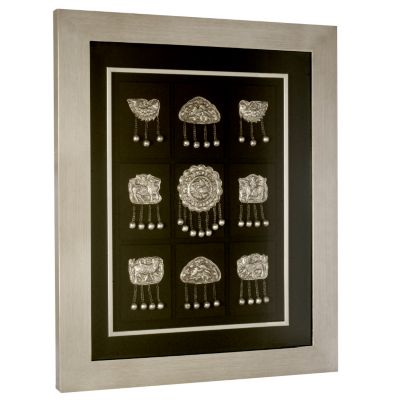 Framed Miao Silver Hairpin Reproduction Collection