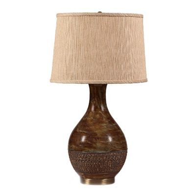 **Web Only** Brown Ceramic Table Lamp