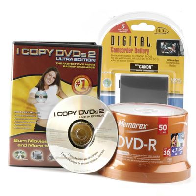 DVD Camcorder Accessory Package