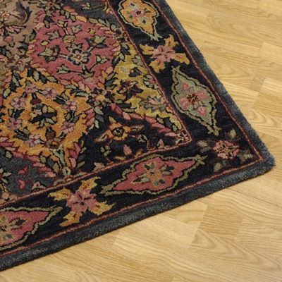 Diamante 3' x 8' Handtufted 100% Wool Runner wBonus 2' x 3' Rug