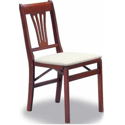 Traditional Folding Chairs Set of 2