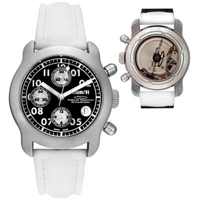 Angular Momentum Men's Chronograph Rubber Strap Watch
