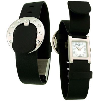 Baume & Mercier Women's ViceVersa Diamond Calfskin Strap Watch