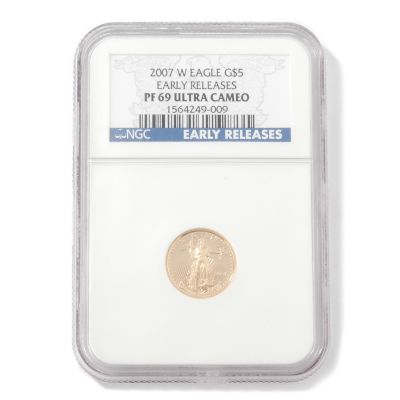 2007 $5 Gold American Eagle PF69UC Early Release