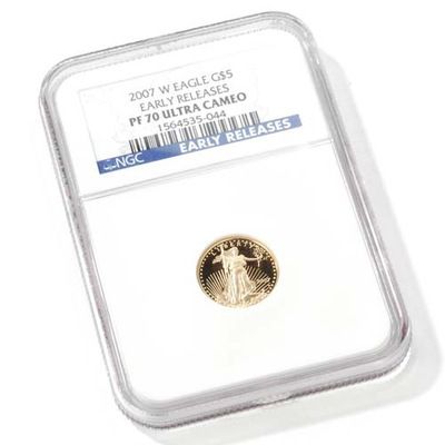 2007 $5 Gold American Eagle NGC PF70UC Early Release