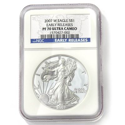 2007 Silver American Eagle PF70UC