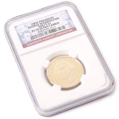 2007 S Mint George Washington Presidential Dollar Coin Grade: PF70UC