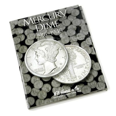 1916-1945 Mercury Dime Set w/HE Harris Album